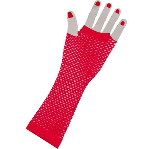 Gloves Fingerless Long  Pink