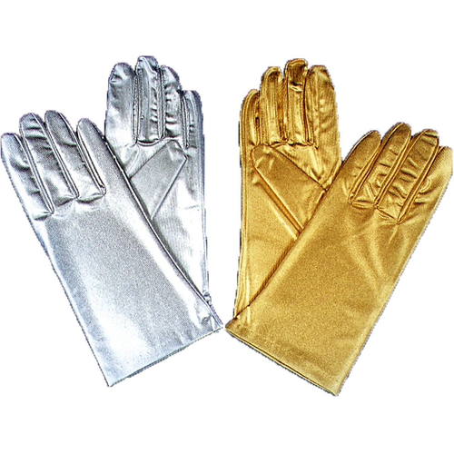 Gloves Reg Metallic Silver