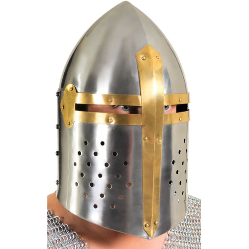 Helmet Full Face Metal Armor