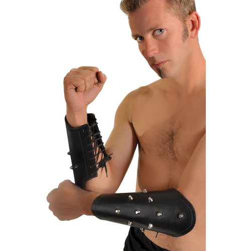 Leather Arm Guards Spikes
