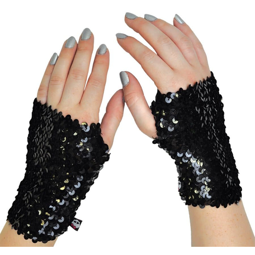 Mh Arm Warmer Bk Sequin Child