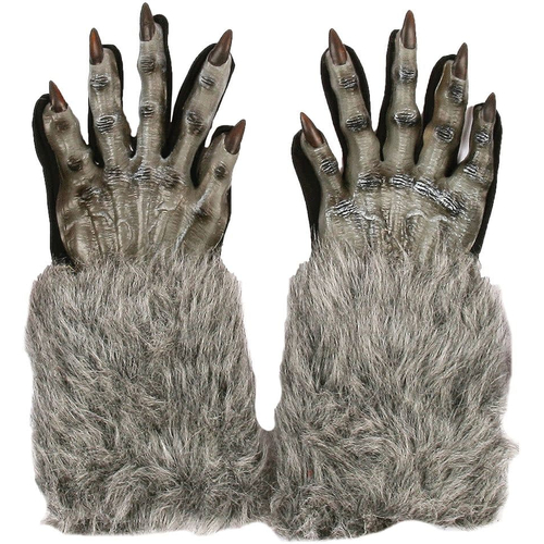 Werewolf Gloves Adult Grey