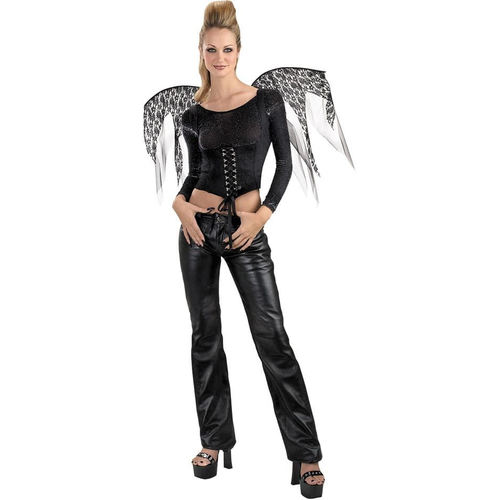 Wings Black Lace Corset
