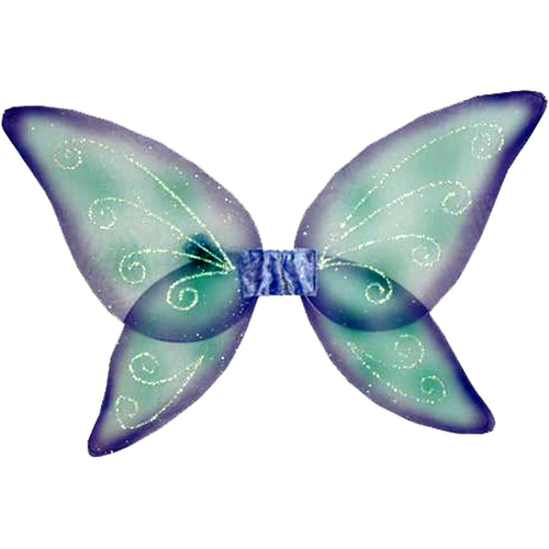Wings Child Fairy Blue Green