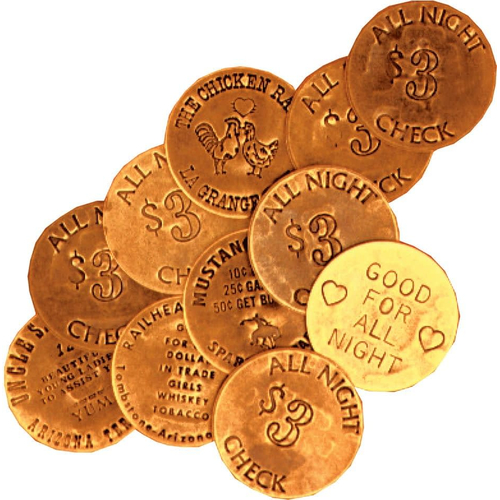 Bawdy House Tokens Bag Of 6