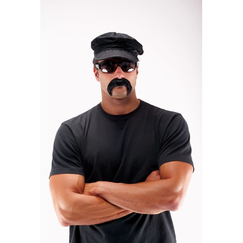 Biker Mustache Black