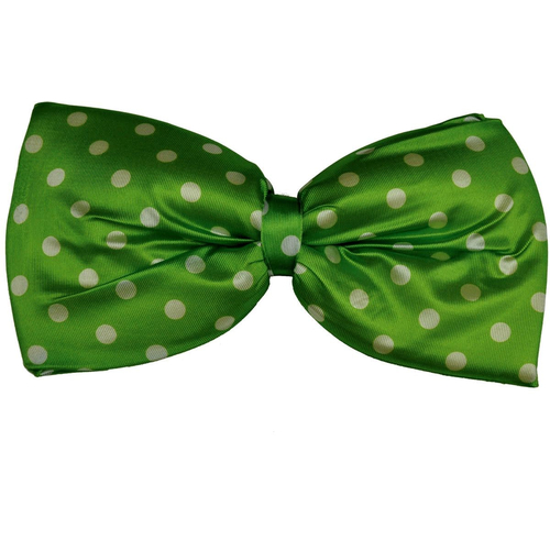 Bow Tie Jumbo Polkadot Green