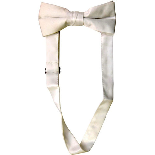 Bow Tie Satin Band White