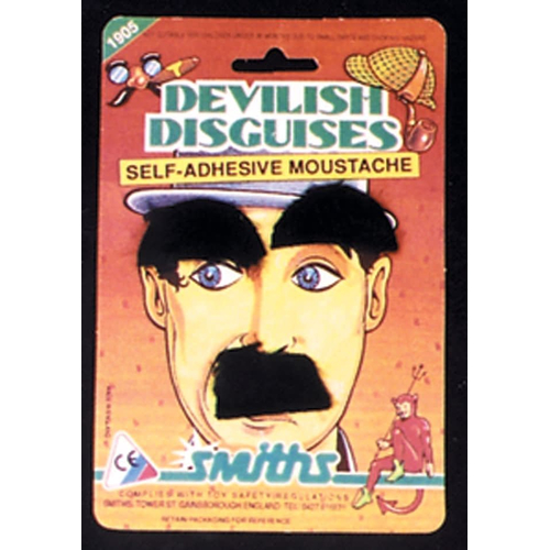 Chaplin Brow Mustache Black