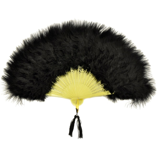 Fan Marabou Feather Black
