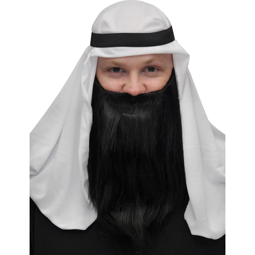 Full Beard And Mustache Black