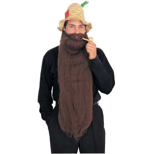 Mohair 25 Inches Brown Beard