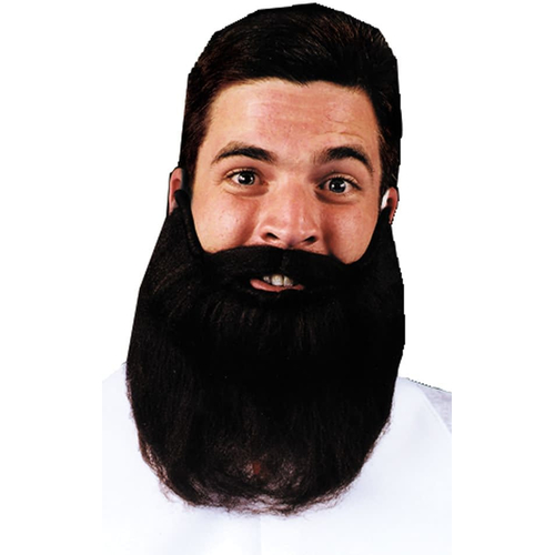 Mustache Beard Black 8 Inches