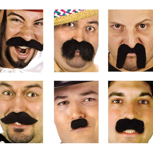 Mustache Box Of 36 Pcs