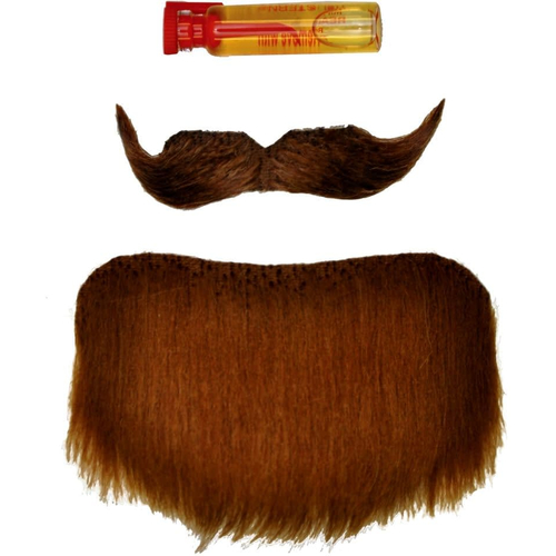 Mustache Goatee Brown