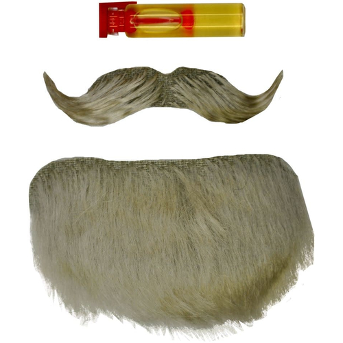 Mustache Goatee Grey