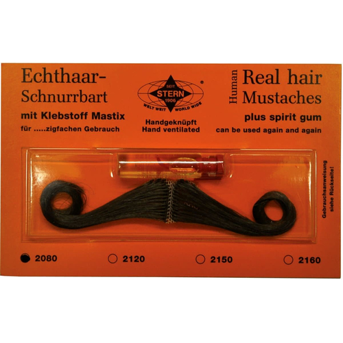 Mustache Real Hair Black