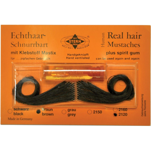 Mustache Real Hair Spanish Black