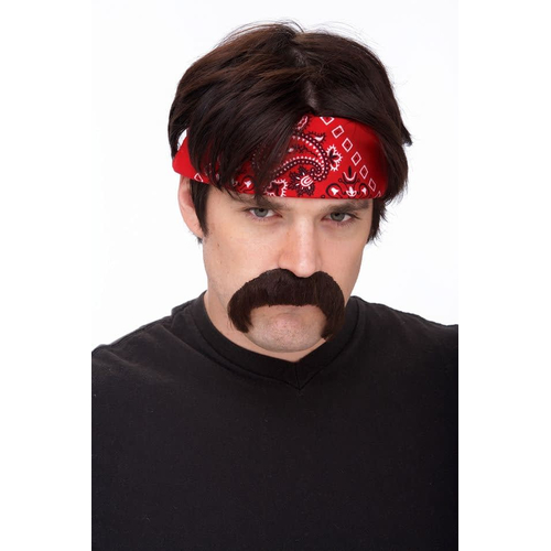 Mustache The Biker Brown