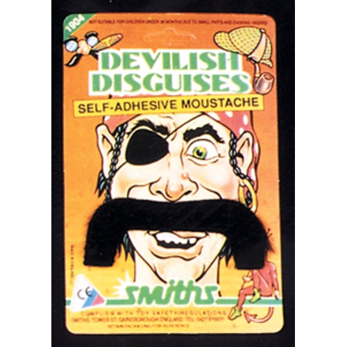 Pirate Mustache Black