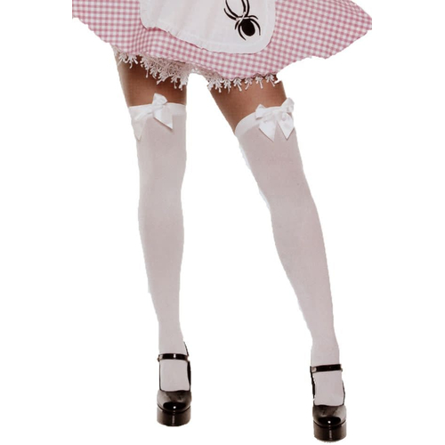 Stockings Thi Hi Wt W/Bow Plus