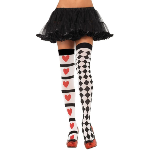 Tights Harlequin And Hearts