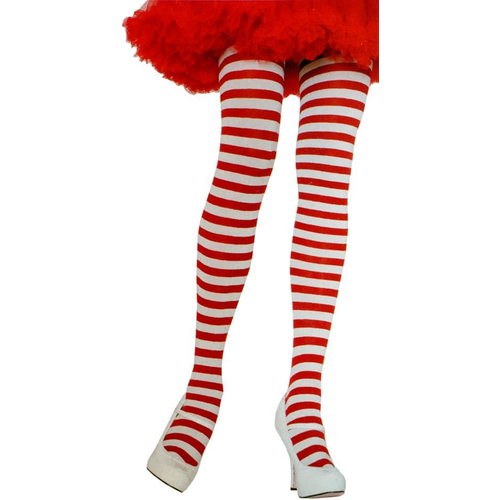Tights Striped Green/White