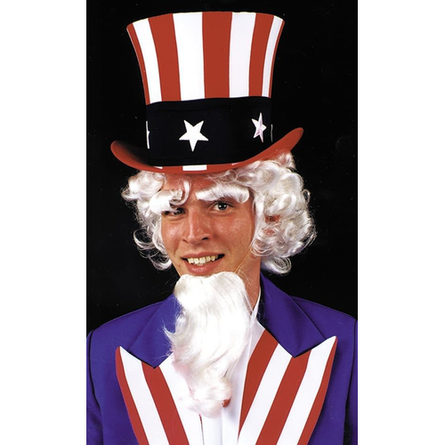 Uncle Sam Wig Goatee Eyebrow Kit