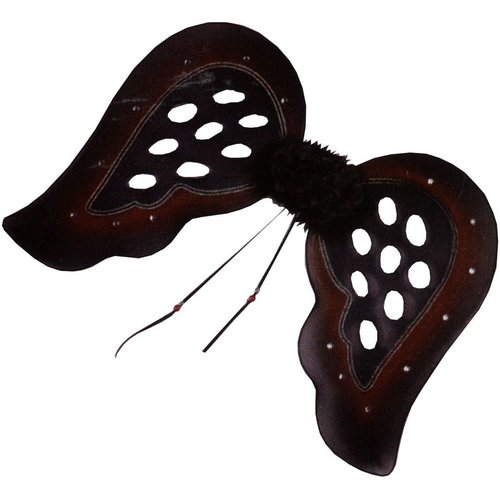 Wings Goth Bk/Burgundy Tears