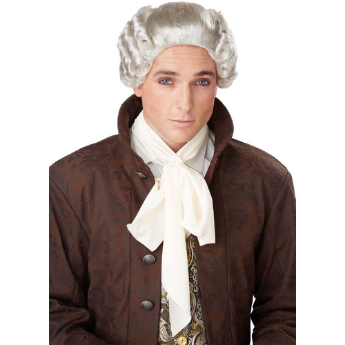 18Th Century Grey Peruke For Adults
