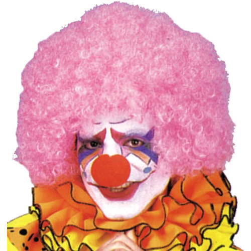 Afro Pink Wig For Adults