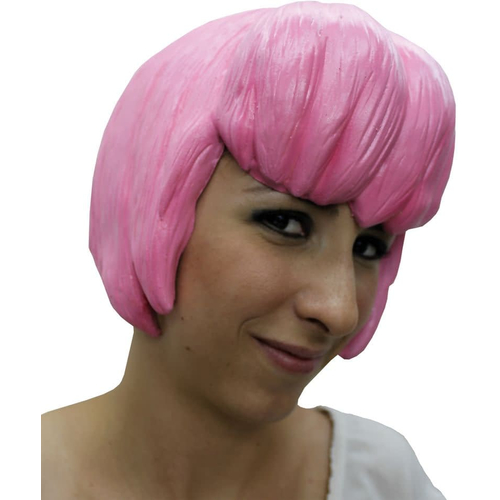 Anime 6 Latex Pink Wig
