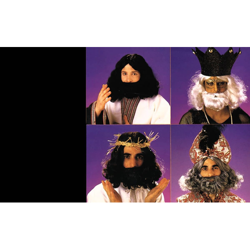 Black Beard And Wig For Biblical Costumes