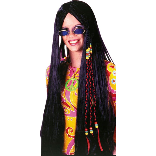 Black Braided Hippie Peruke 33In