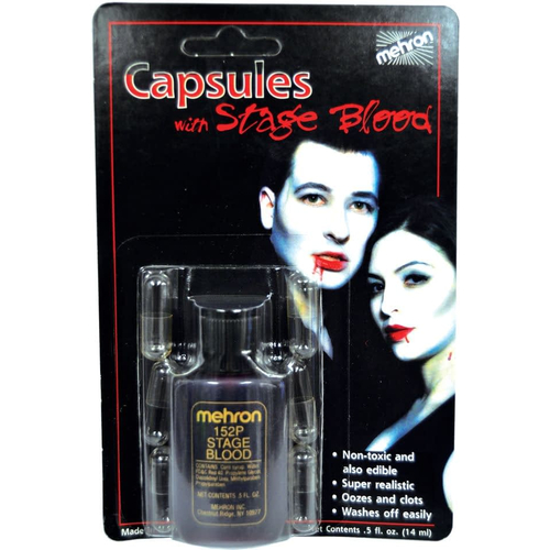 Capsules 1/2 Oz Blood 6 Pk Mehron
