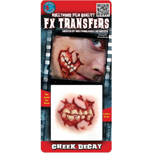 Cheek Decay 3D Prof Tattoo