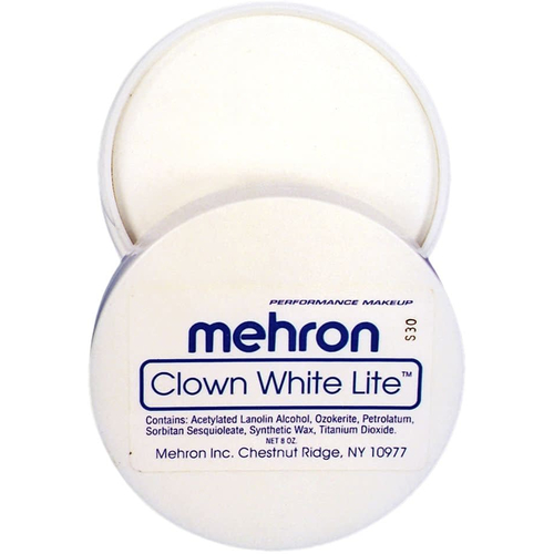 Clown White Lite 8 Oz Mehron