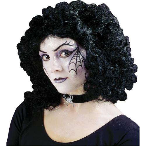 Curly Party Black Peruke