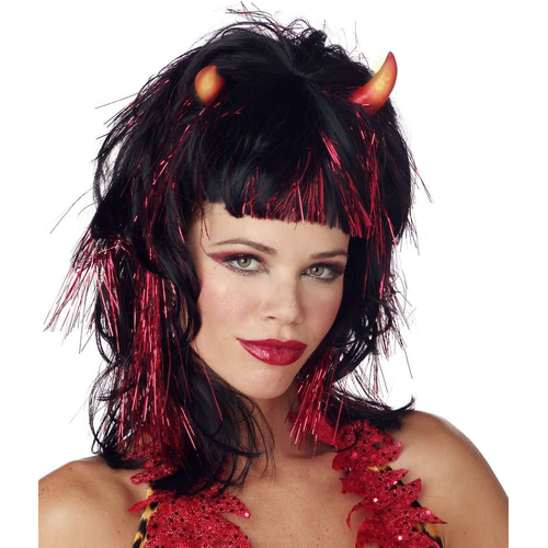 Demonica Devil Peruke Black And Red