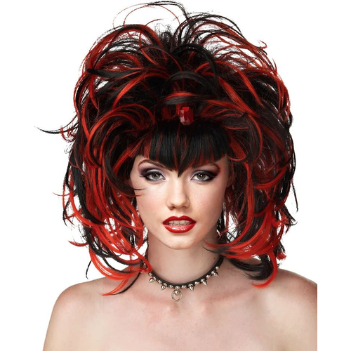 Evil Sorceress Peruke Black Red