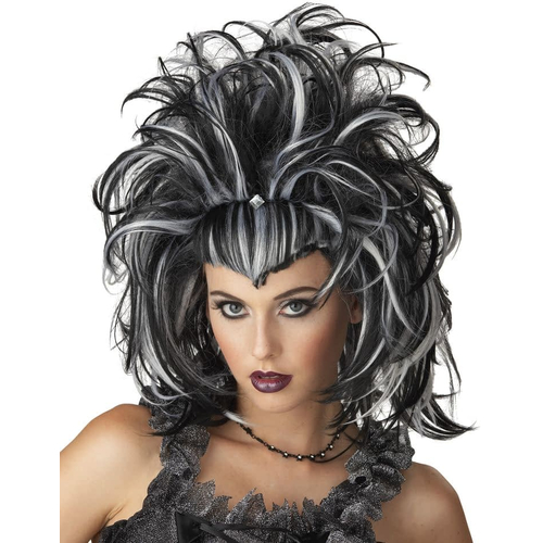 Evil Sorceress Peruke Black White
