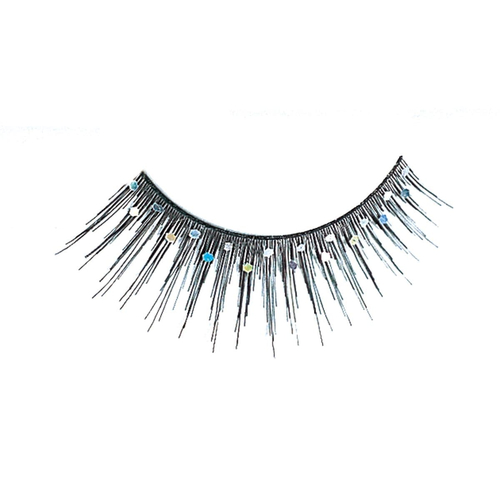 Eyelashes Black Glitter