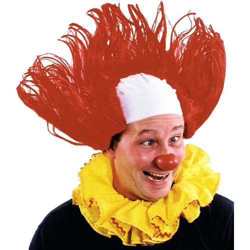 Funny Clown Wig Red