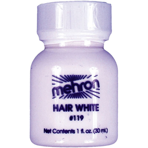 Hair White 1 Oz Plastic Bottle