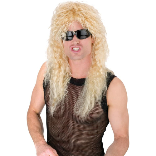 Headbanger Curly Blonde Wig