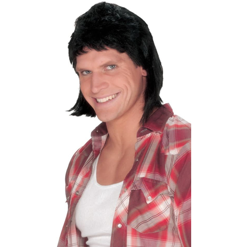 Mullet Black Wig