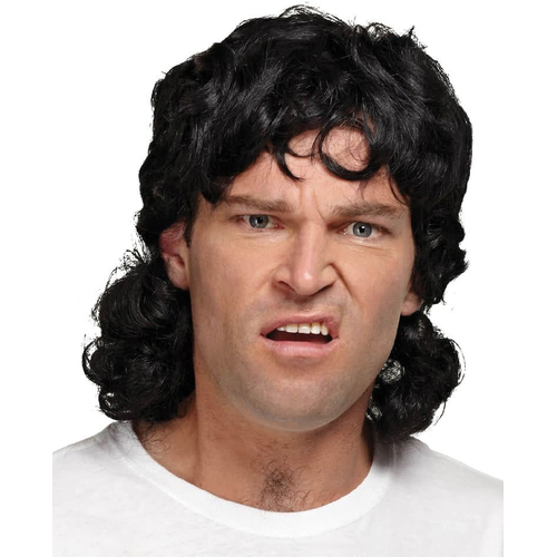 Mullet Wig Black For Men