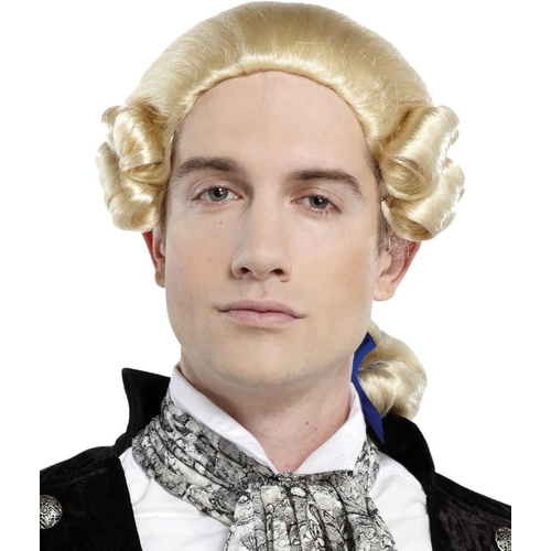 Ponytail Bow Blomde Wig For Men
