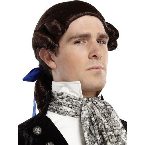Ponytail Bow Brown Wig For Men