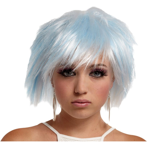 Punky Fairy Wig White-Blue